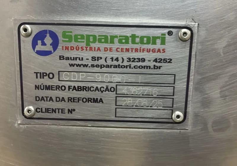 Desnatadeira Separatori de 7500 litros/hora - Miniatura 3