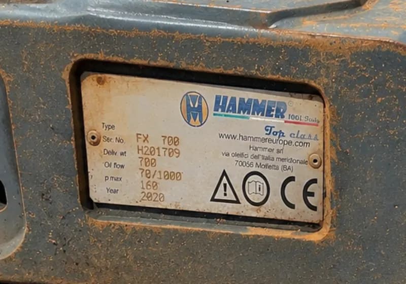 Martelo Rompedor Hidráulico Hammer FX700 (p/ Escavadeira 130) — Usado - Miniatura 2